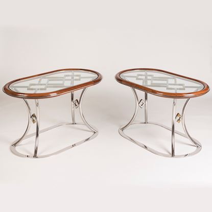 A Pair of French Post-War Coffee Tables by Maison Jansen